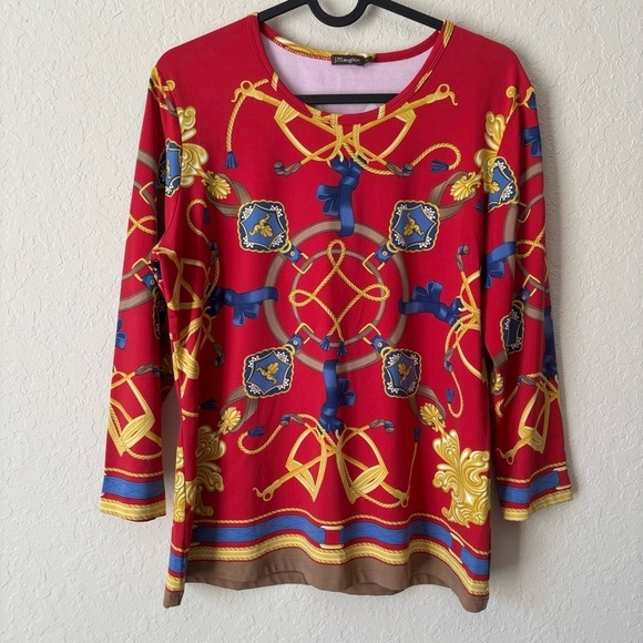 J.McLaughlin | Women's Catalina Cloth Neo Sable Equestrian Signature T-Shirt L - Picture 1 of 8